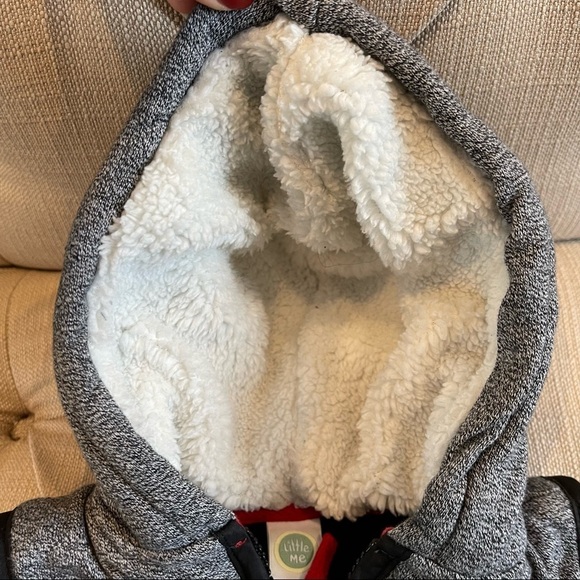 Kid’s Little Me Sherpa Hooded Vest Jacket - Picture 3 of 8